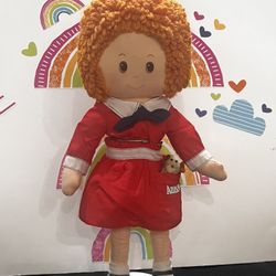 ANNIE 16 INCH SOFT DOLL - WITH PUPPY IN HER POCKET
