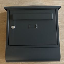 Black stainless steel mailbox