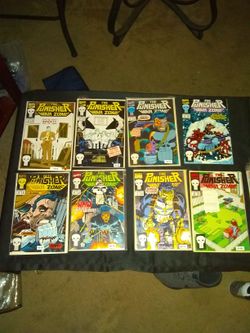 (8) MARVEL PUNISHER WAR ZONE comic books