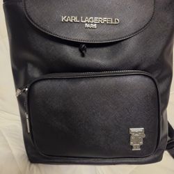 Brand New Karl Lagerfeld Paris Black Backpack
