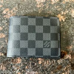 Louis Vuitton Checkered Leather more Bifold Wallet LV Monogram Men