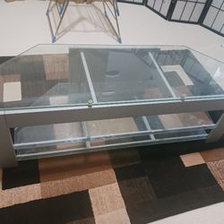 glass tv stand