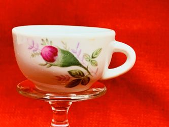 Tiny Mini Decorative Porcelain Coffee Tea Mug 1 5/8”dia. x 1 1/8”tall