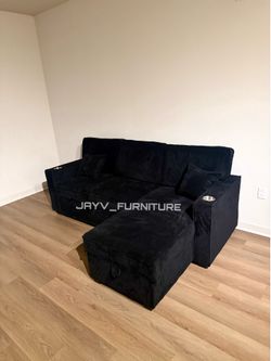 Black sofa bed