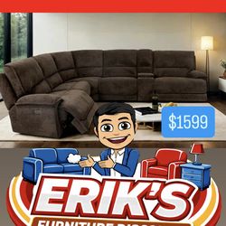 NEW SOFA AND LOVESEAT SECTIONAL RECLINER