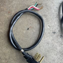 Electric Wire For 220v Stove Or Dryer      4 Prongs 