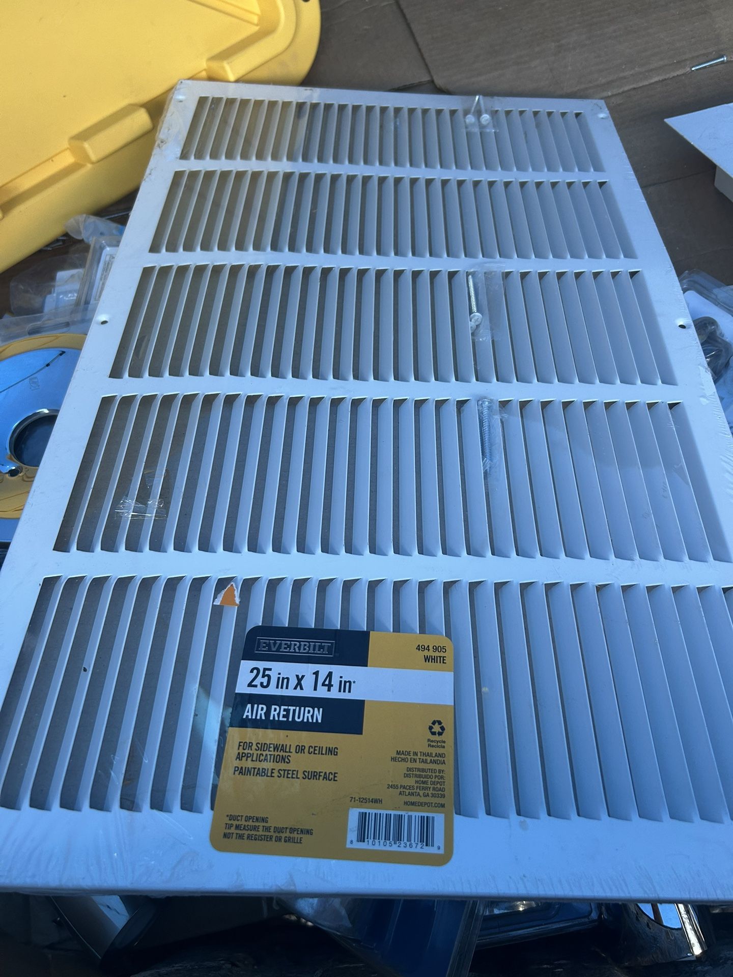 Air Return Vent Grill 25x14