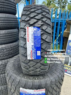 315/75R16 LT ATLANDER Mud Terrain Todo Terreno Set of Tires Installed and Balanced Set de Llantas Nuevas Instaladas y Balanceadas