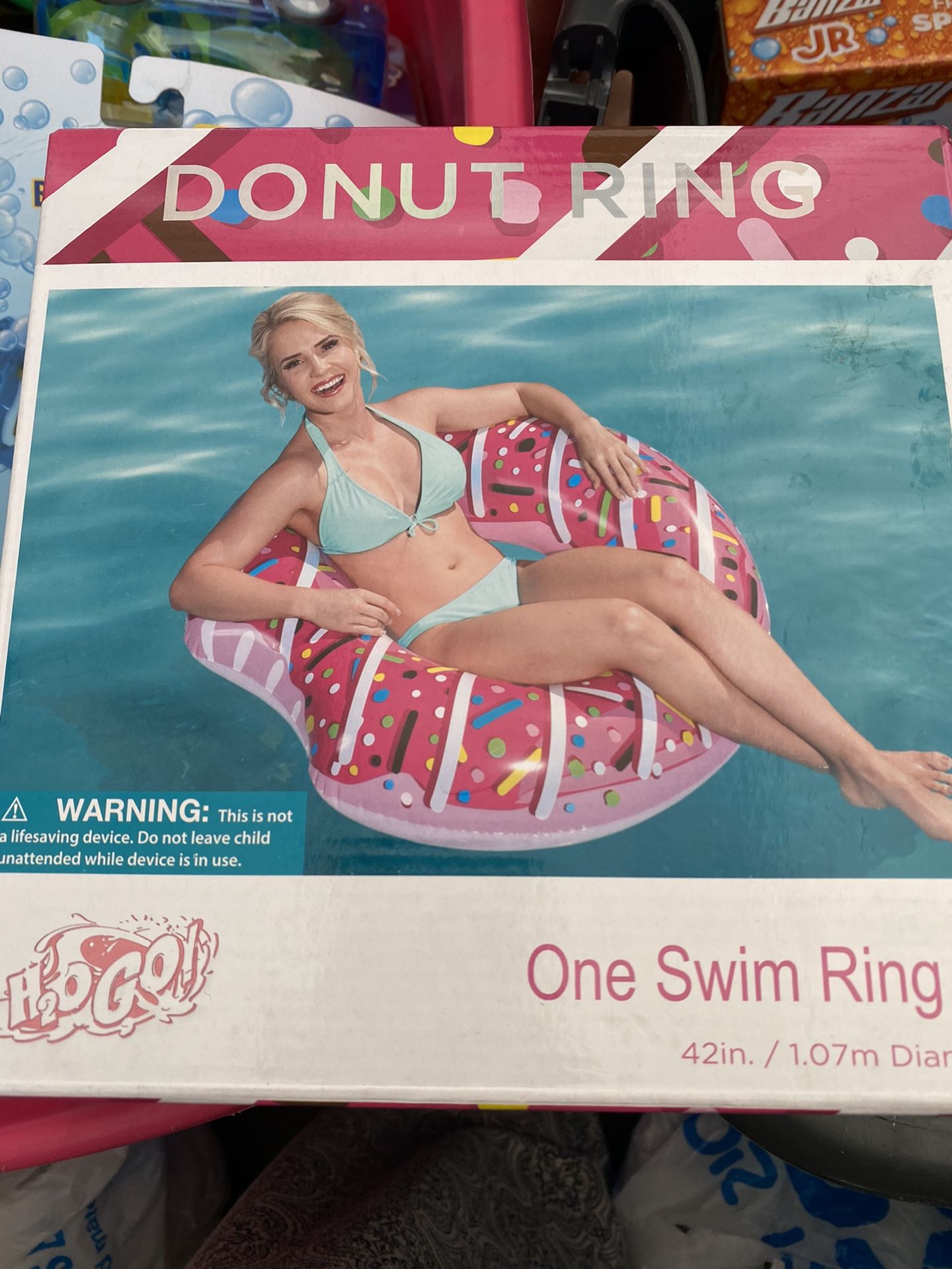 Pink Donut ring float