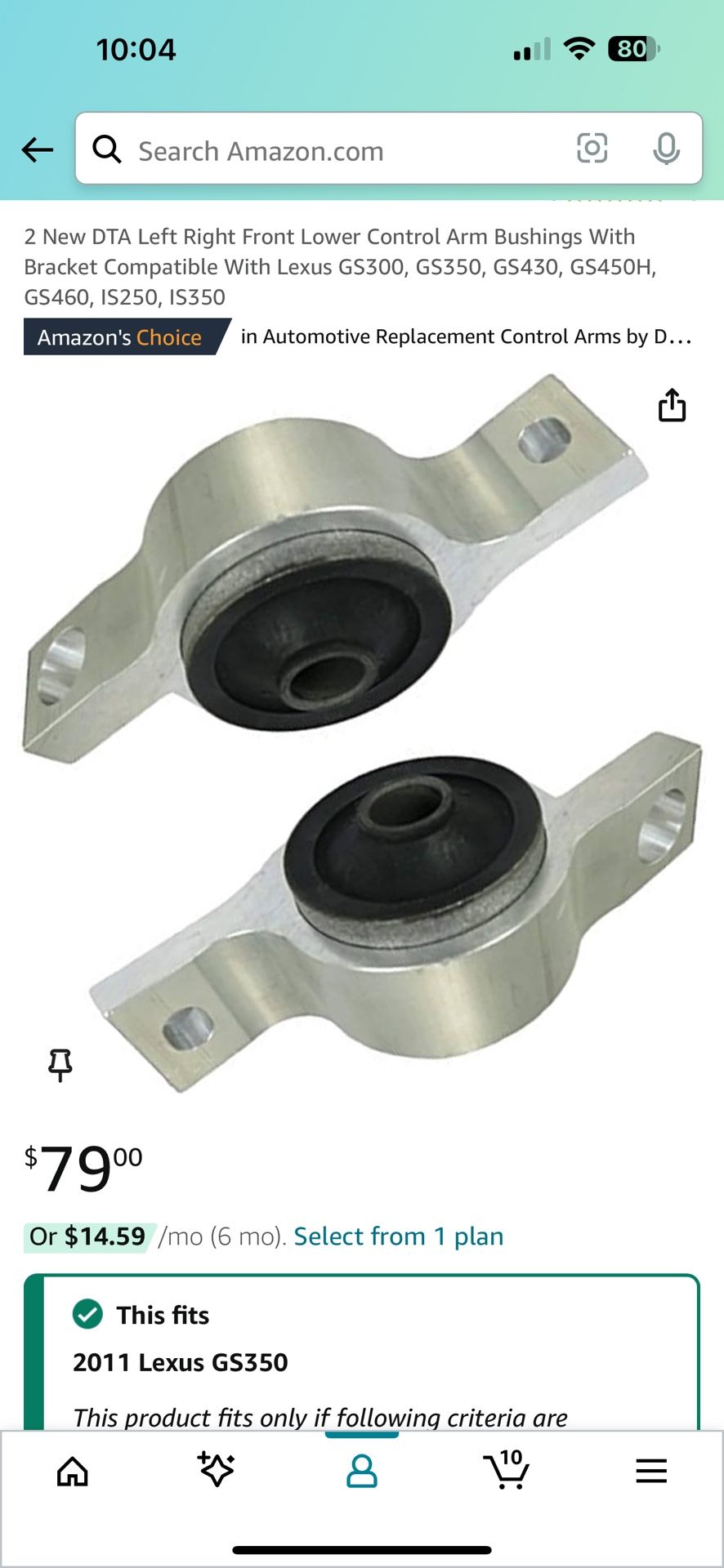 2011 Gs350 Lower Control Arms Bushings And Mount