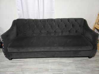 Gray Velvet Sofa and Loveseat set