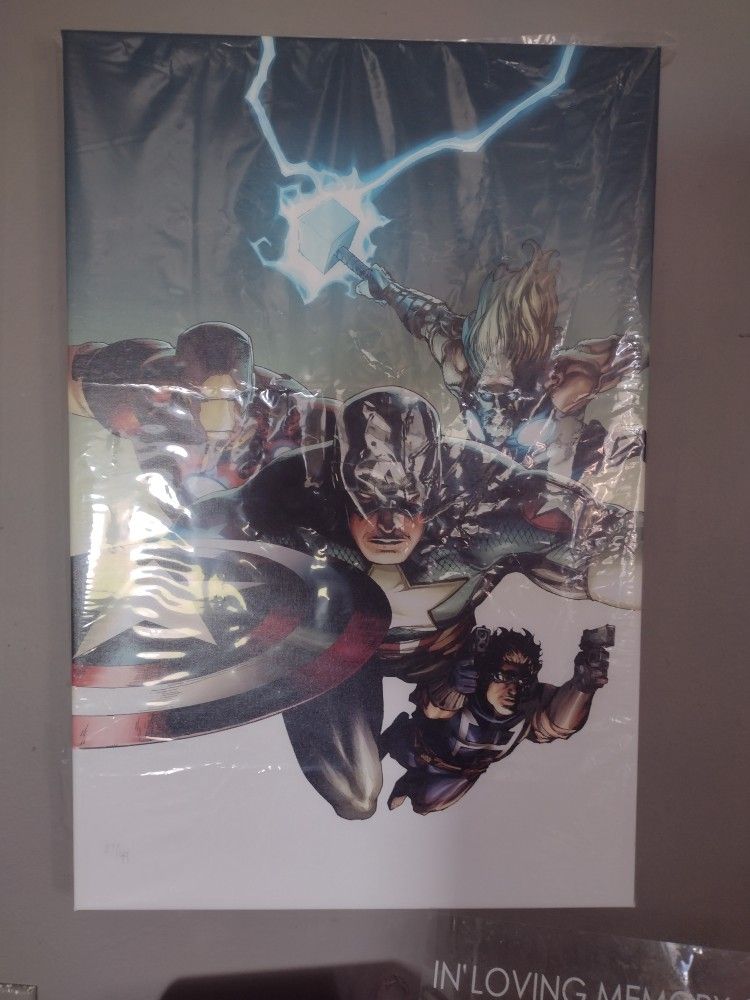 Rare 1 Of 10 Giclee On Canvas Marvel!!