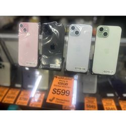 SALE! Apple iPhone 15 Unlocked 128GB (Various Colors)