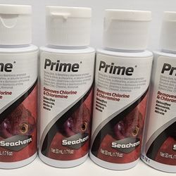 6 Pack: Seachem Prime Fresh and Saltwater Conditioner - Chemical Remover and Detoxifier 50 ml