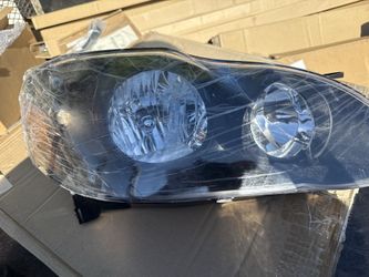 For 2003-2008 Toyota Corolla Chrome Headlights Amber Corner Headlamps Left+Right