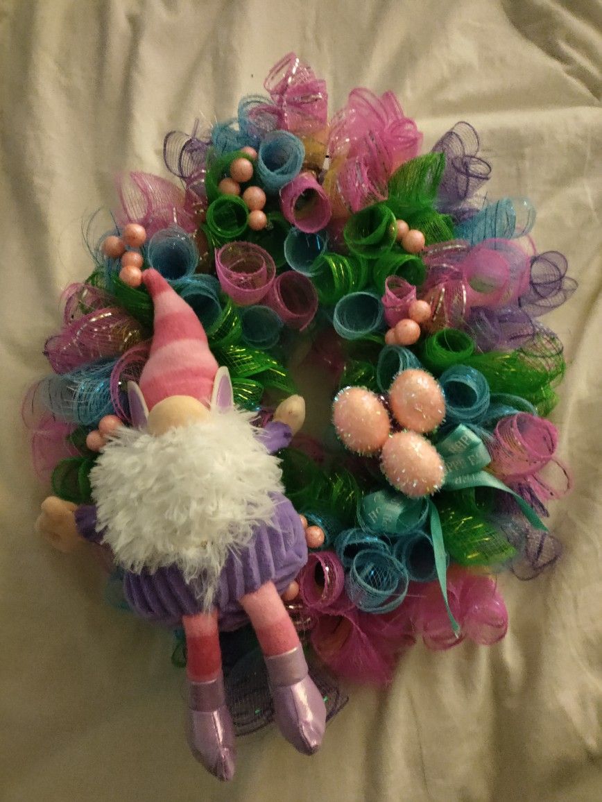 Gnome Easter Wreath