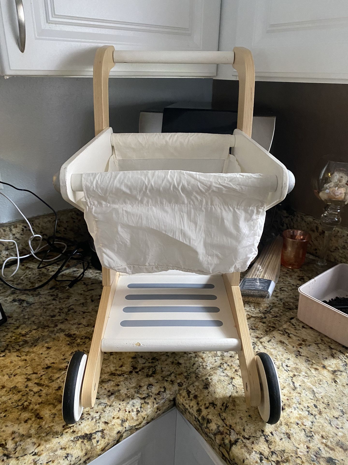 Toddler Wood Shopping Cart