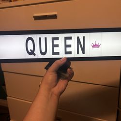 Light Up Hanging Sign With Letters