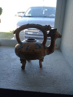 Antique Ceramic Tea Kettle