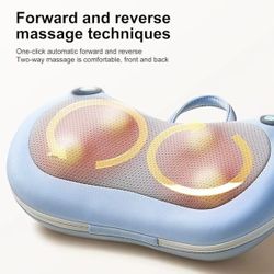 Shiatsu Neck Back Massager Deep Tissue Kneading with Heat,3D Electric Pillow