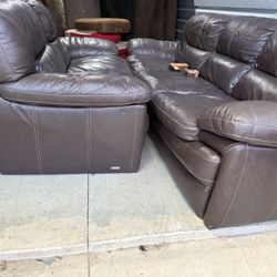 Leather Sofa And Loveseat