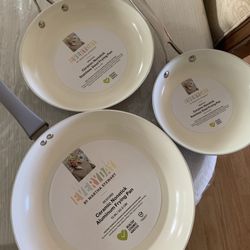 New Ceramic Frying Pan Set 