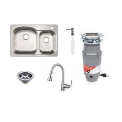 Frigidaire All-In-One 60/40 Combination Sink With Faucet, Disposal And Soap Dispenser Brand New In Box 