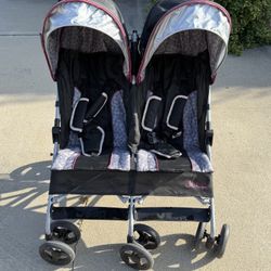 Jeep Scout Double Stroller Burgundy Color 