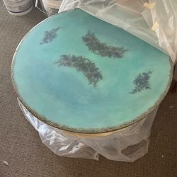 CUSTOM RESIN GLOW IN THE DARK TABLE