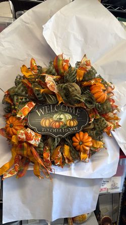 Handmade fall wreath