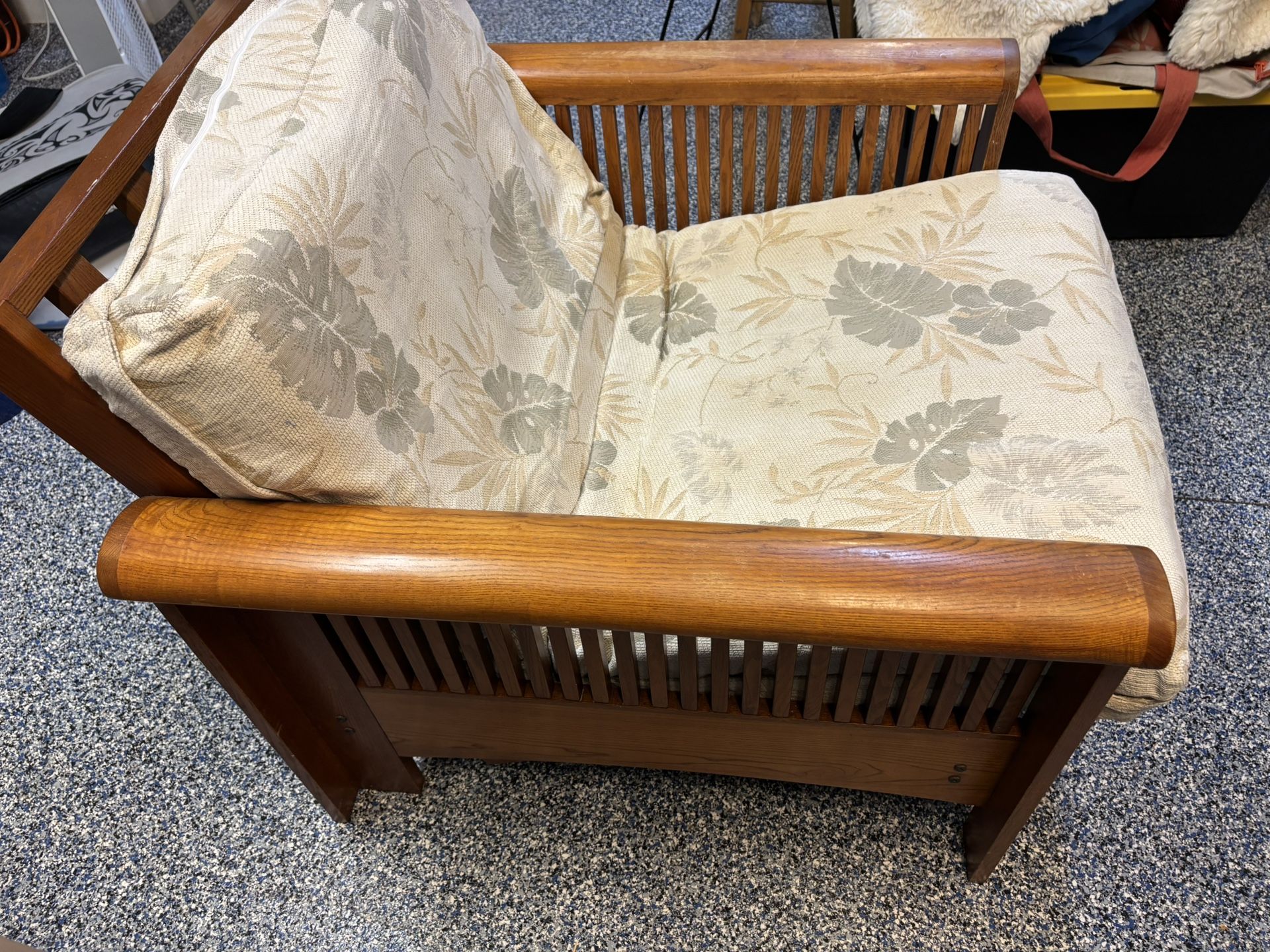 Solid Wooden Chair with Cushion