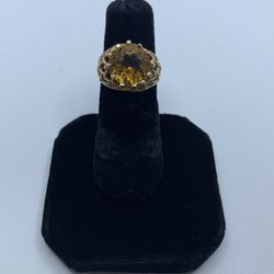 10k Gold Citrine LDS Ring 