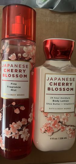 Bath & Body Works Japanese Cherry Blossom Fine Fragrance Mist and Body Lotion set!