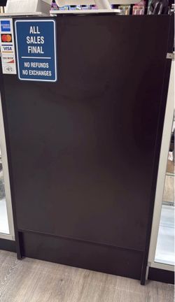 Black Retail Counter Cash Wrap w/ Drawer & Shelves