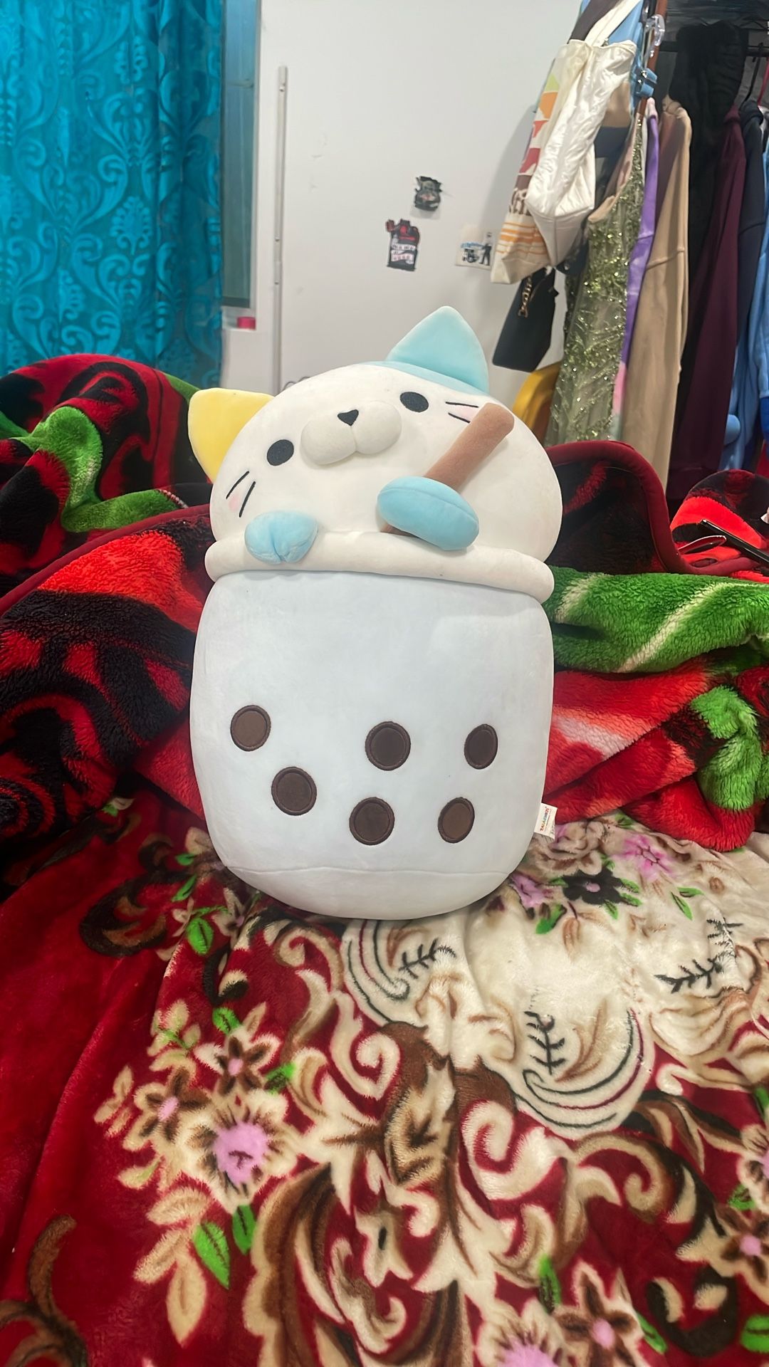 Boba cat plushy