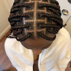 Box Braid ,conrown, Knotless,