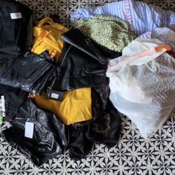 Woman L&XL Two Bags Filled Name Brands Mix Fashion Store Like New Condition & New With Tags 