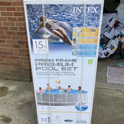 Brand New Intex 15x48 Prism Frame Above Ground Pool