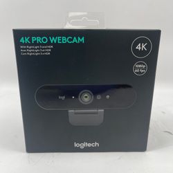 New Logitech Brio 4K Pro Webcam Black 960-001390