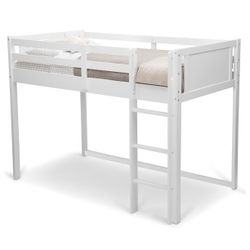 White Loft Bed
