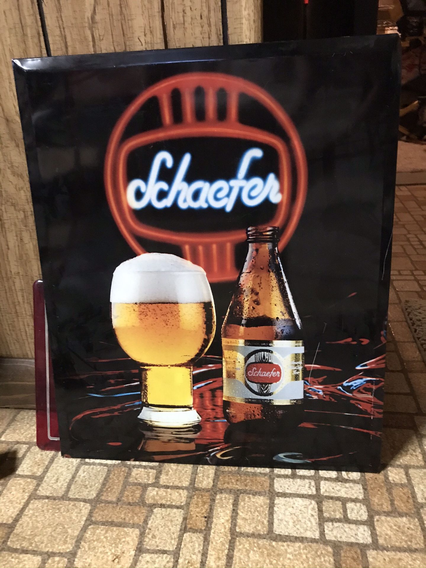 Schaefer Beer Sign