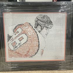 Eric Lindros Autographed Art Print 26.5x22.5 Framed