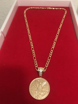 14k Gold filled fígaro chain with centenario