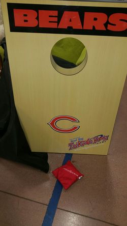 Chicago Bears corn-hole game