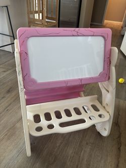 Kids Whiteboard With Shelf On Back 