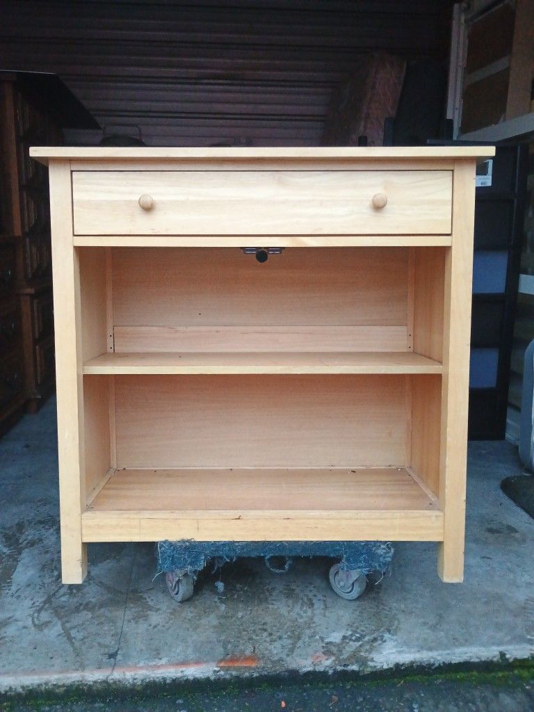 Real Wood Shelf With Top Drawer
