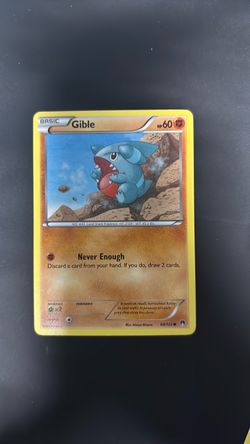 Gible Pokémon Card 68/122