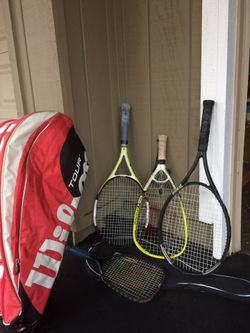 Tennis / Racketball Rackets & Bag