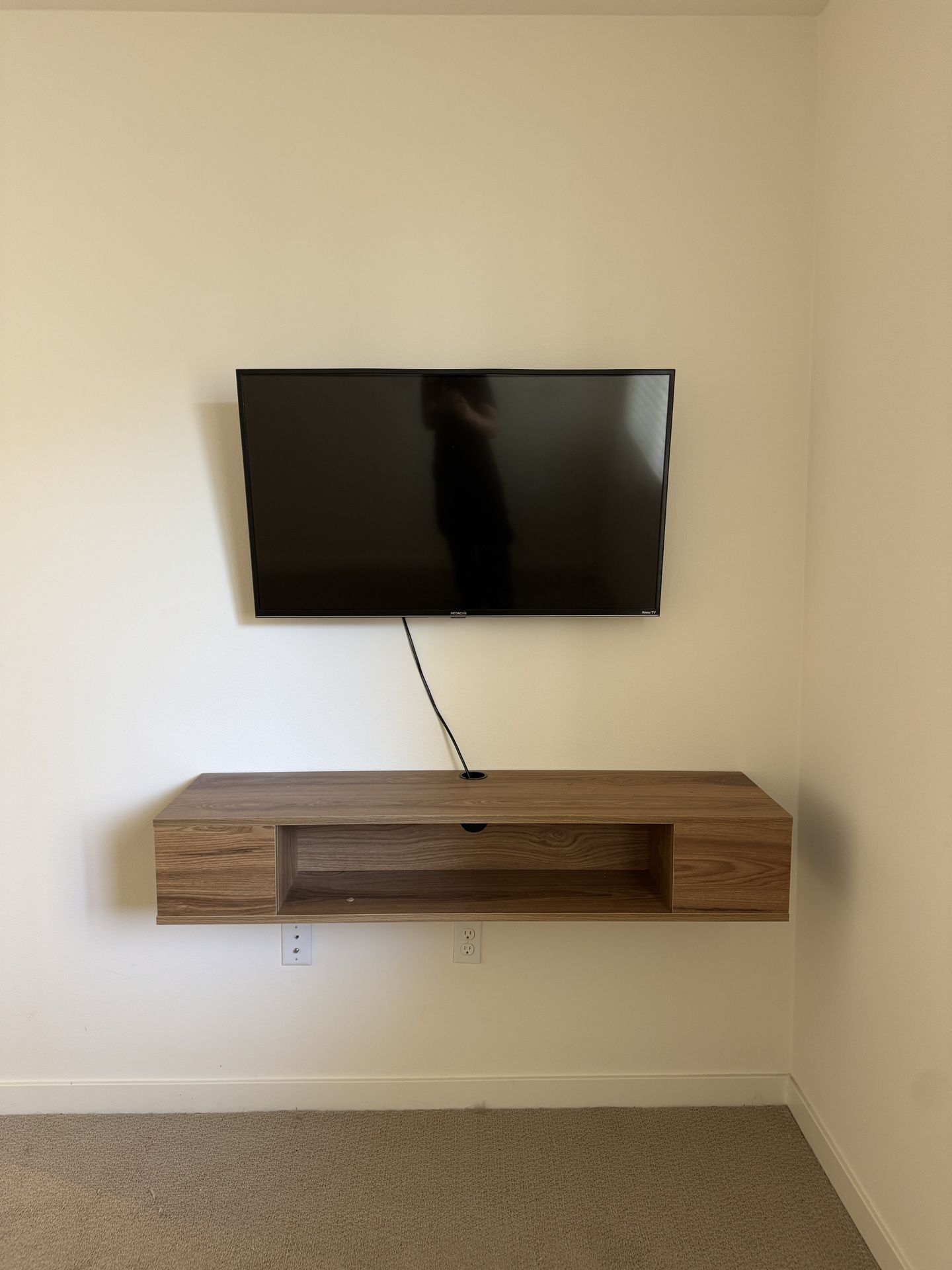 Floating Cabinet Wall Mounted TV Stand Media Console Shelf