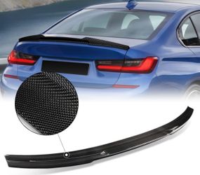 M4 Duck Bill Carbon Fiber Rear Trunk Lid Spoiler 19-22 BMW 3-Series G20 Sedan